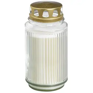 Bolsius Lantaarnglas met deksel Wit