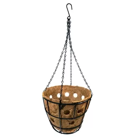 Hanging Basket met kokosinlegvel met plantopening goedkoop bij Tuingoedkoop.nl