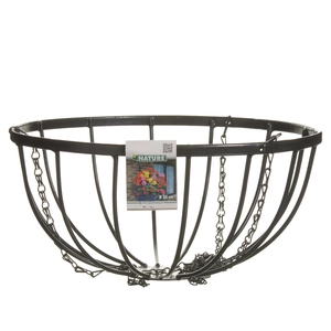 Nature Hanging basket smeedijzer zwart H20xØ35cm goedkoop kopen?