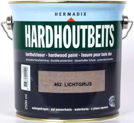 Hermadix Hardhoutbeits 462 Lichtgrijs 2500 ml