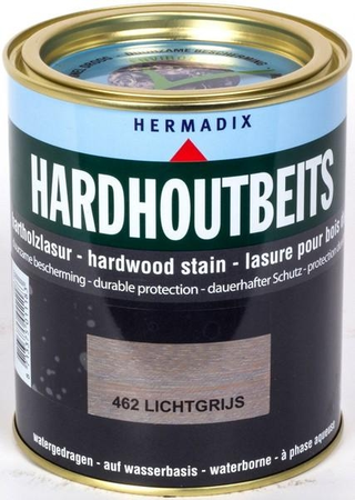 Hermadix Hardhoutbeits 462 Lichtgrijs 750 ml
