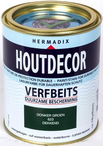 Hermadix Houtdecor dekkend 623 donkergroen 750 ml