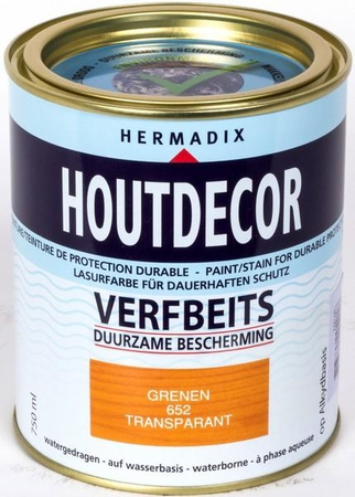 Hermadix Houtdecor transparant 652 grenen 750 ml