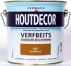 Hermadix Houtdecor transparant 653 eiken 2500 ml