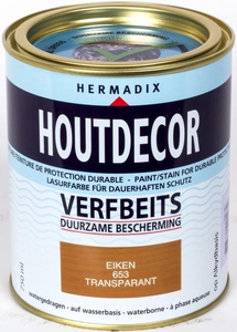 Hermadix Houtdecor transparant 653 eiken 750 ml