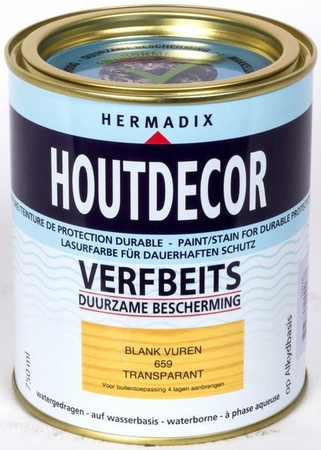 Hermadix Houtdecor transparant 659 blank vuren 750 ml