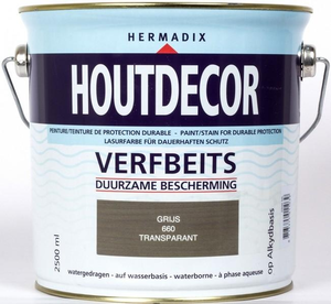 Hermadix Houtdecor transparant 660 transparant grijs 2500 ml