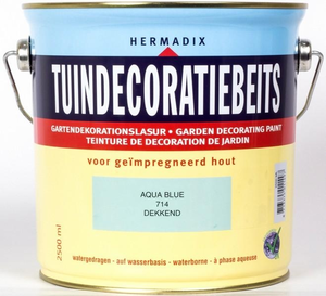 Hermadix Tuindecoratiebeits dekkend 714 aqua blue 2500 ml