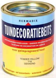 Hermadix Tuindecoratiebeits dekkend 718 tender yellow 750 ml