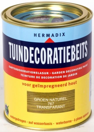 Hermadix Tuindecoratiebeits transparant 767 groen naturel 750 ml