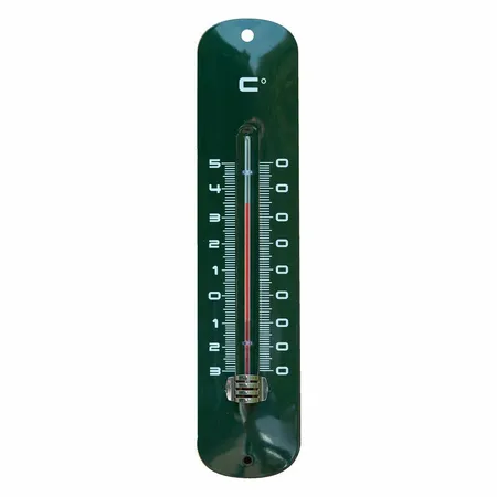 Muurthermometer Metaal Groen H30Cm - afbeelding 1