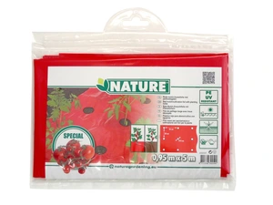 Nature Kweekfolie voor tomaten rood 0.95x5m perforatiegaten 20xØ80mm