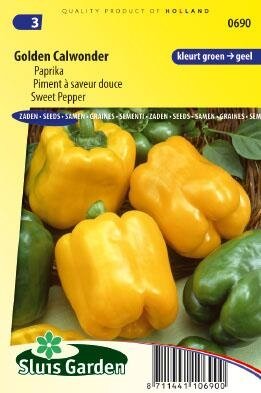 zaden gele paprika golden california online kopen