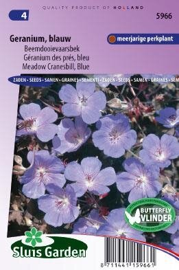 Geranium pratense - Blauw zaad bloemzaden