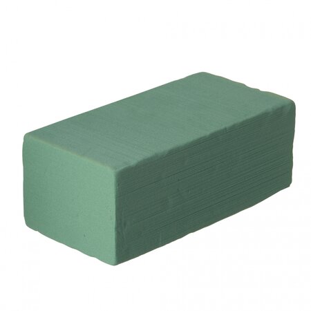 Steekschuim blok groen voor nat gebruik H7,5x20x10cm 20 stuks - afbeelding 1