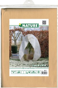Nature Winterafdekhoes met rits beige 150cm 2m 70 g/m kopen?