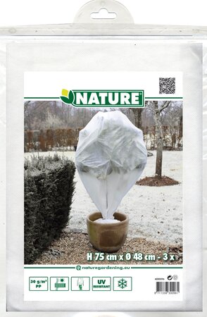 Nature Winterafdekhoes wit met koord kopen?